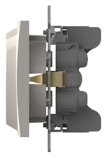 Розетка двойная с заземлением, без рамки Elbi Eleсtriс Zena Vega 609-010200-907