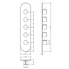 Смеситель для душа Gessi Tondo 43068#031