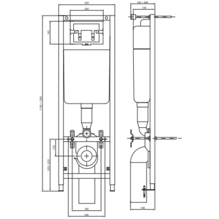 Инсталляция для унитаза Vidima W371167