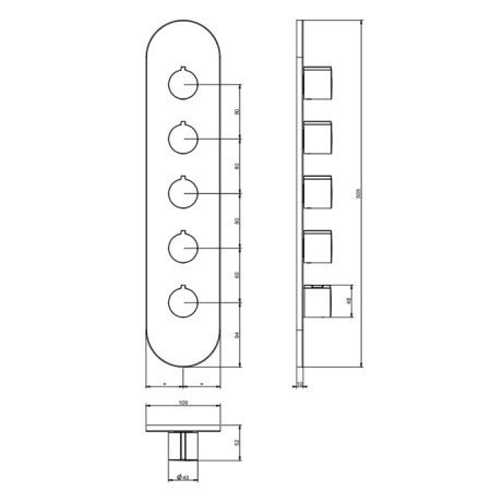 Смеситель для душа Gessi Tondo 43068#031