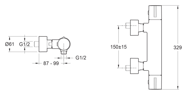 Смеситель для душа Jacob Delafon TOOBI E8991-CP