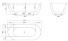 Акриловая ванна BelBagno 150x80 BB70-1500-800