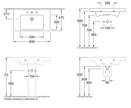 Раковина Villeroy&Boch Subway 2.0 71758001
