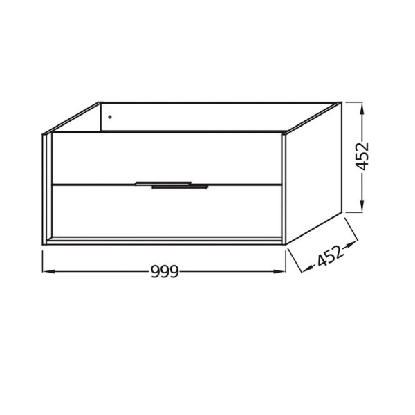 Тумба под раковину Jacob Delafon Vivienne 100 EB1668-E75-J53 дуб давос натуральный/черный матовый