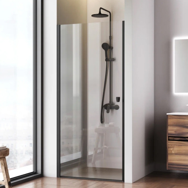 Дверь в нишу AM.PM Sunny 90 W87G-90-1P-BT черная матовая