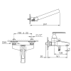 Смеситель для ванны Nicolazzi Vincent 3001CR35