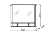 Зеркало Jacob Delafon Terrace 80 EB1181-NF