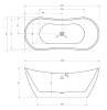Акриловая ванна Abber 180x80 AB9322