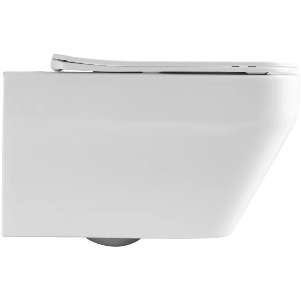 Унитаз подвесной Vincea Edge VT1-38T безободковый, торнадо, с сиденьем микролифт, белый