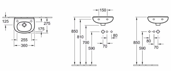 Раковина Villeroy&Boch O.novo 53603601