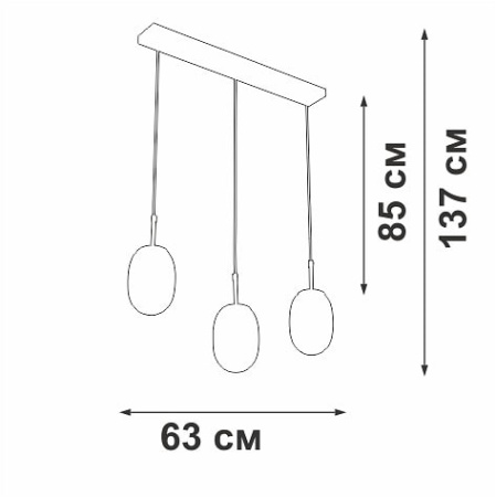 Подвесной светильник Vitaluce V2821 V2821/3S