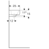 Раковина 50x25 см Geberit Renova Compact 276150000