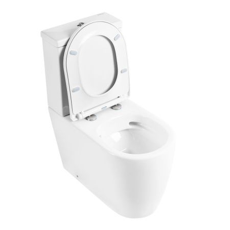Унитаз-компакт безободковый BelBagno MARINO BB105CPR с сиденьем BB2031SC
