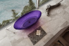 Прозрачная ванна Abber Kristall 180x85 AT9702Amethyst аметист