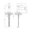 Смеситель для раковины Gessi Rettangolo 20002#299 черный матовый