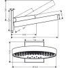 Верхний душ hansgrohe Rainfinity 360 3jet 26234140 шлифованная бронза