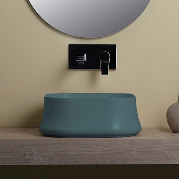 Раковина Simas Sharp 42 SH06 navy matt морской синий матовый