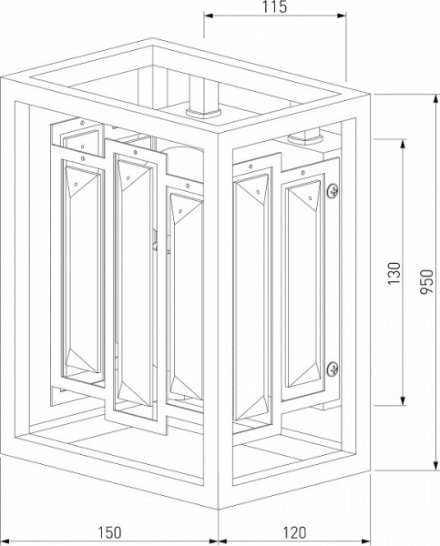 Накладной светильник Bogate's Cella 377/1 Strotskis