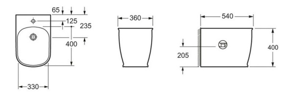 Биде напольное BelBagno Prado BB10150B