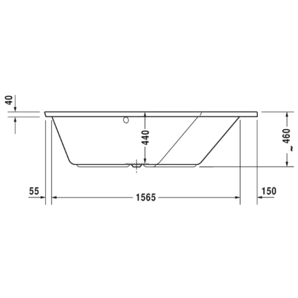 Акриловая ванна 177x130 см R Duravit Paiova 5 700391000000000