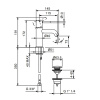 Смеситель для раковины Fantini Nostromo 50 13 E804F черный
