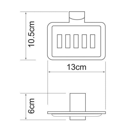 Мыльница WasserKraft K-5069WHITE
