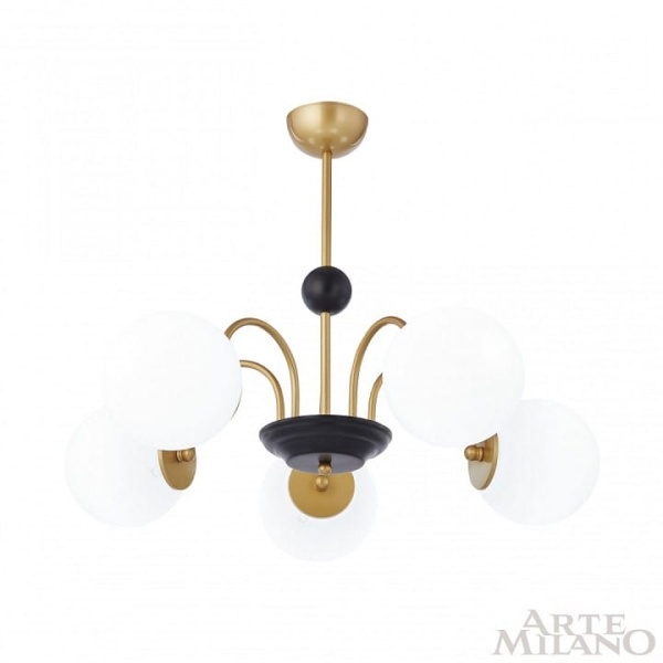 Люстра на штанге Arte Milano AM-Napoli 312066/D700/5 BS/BK