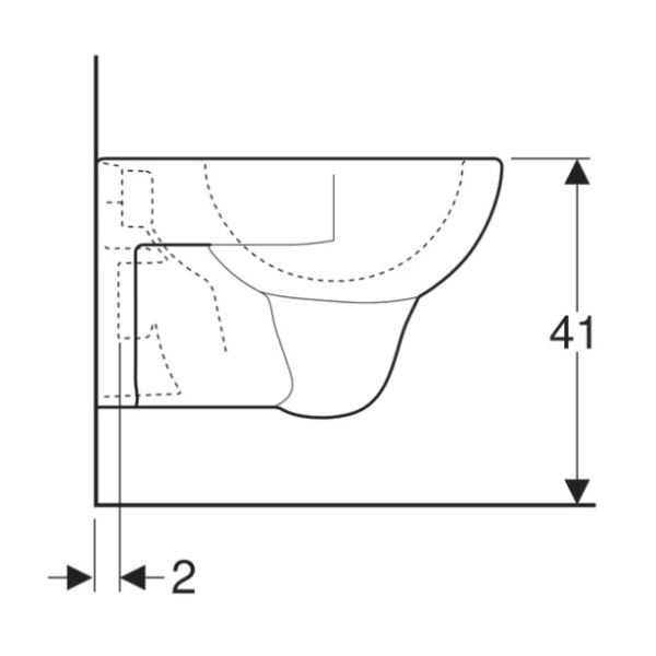 Унитаз подвесной Geberit Renova 203040000 белый