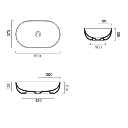 Раковина Catalano Sfera 60 0522610001