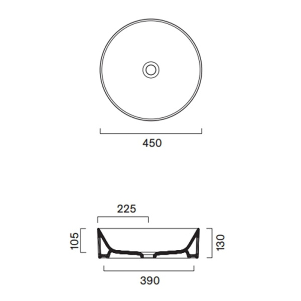Раковина Catalano Zero 45 0123450001