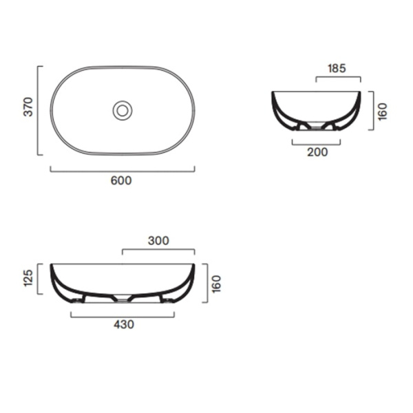 Раковина Catalano Sfera 60 0522610001