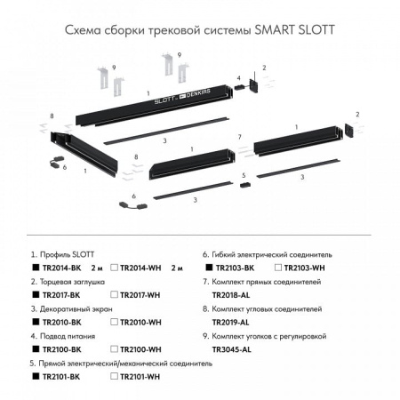 Вставка декоративная Denkirs Smart TR2010-BK