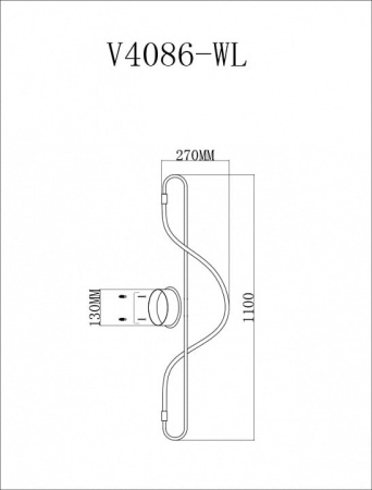 Накладной светильник Moderli TRUE V4086-WL