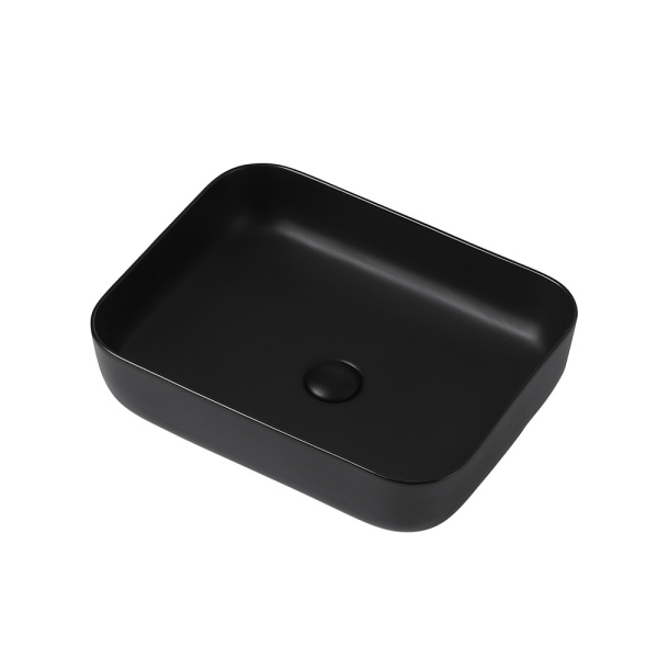 Раковина накладная Abber Rechteck 50 AC2202MB черная матовая