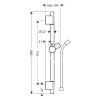 Душевая штанга Hansgrohe Unica S Puro 28631820 шлифованный никель