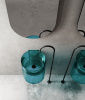 Раковина Abber Kristall 42 AT2704Aquamarin бирюзовый