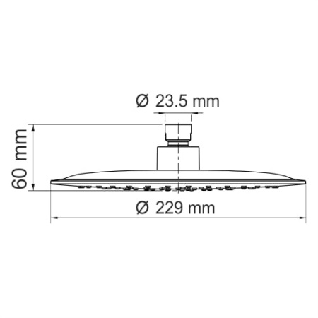 Верхний душ WasserKRAFT A115