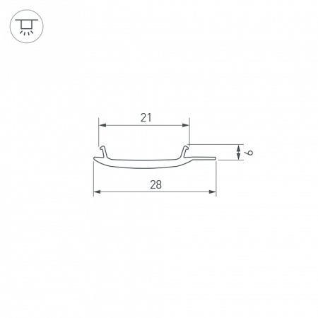 Рассеиватель Arlight STRETCH 040819
