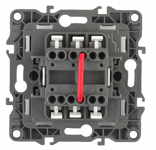 Переключатель двухклавишный без рамки Эра Эра 12 12-1004-04