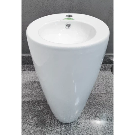 Раковина CeramaLux B133-1 37,5x36 см, напольная, белый