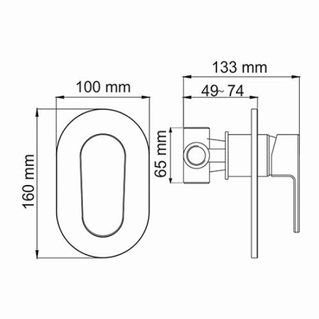 Гигиенический душ WasserKRAFT A15356 со смесителем, хром