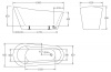 Акриловая ванна BelBagno 180x82 BB63-1800-W0 без перелива