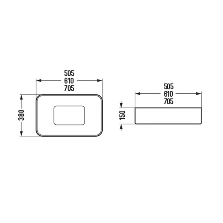 Раковина Vincea 70 см VBS-50470 белый