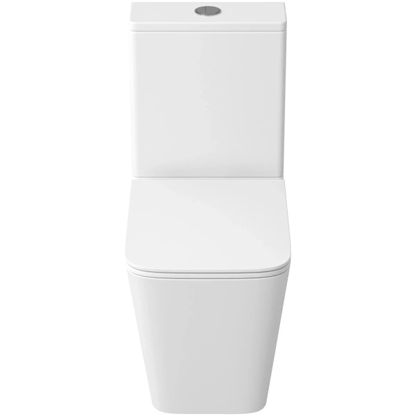 Унитаз-компакт Grossman GR-4418MSQ безободковый, торнадо, с сиденьем микролифт, белый матовый