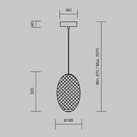 Подвесной светильник Maytoni Bruma MOD397PL-L14B3K