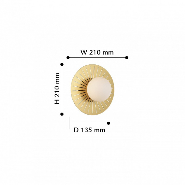 Бра Favourite Sonnenblume 2356-1W