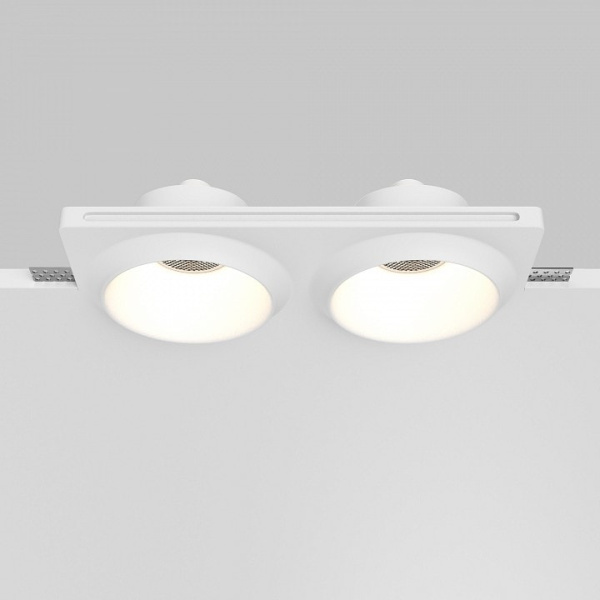 Встраиваемый светильник Maytoni Gyps Modern DL124-GU10-02-TRS-W