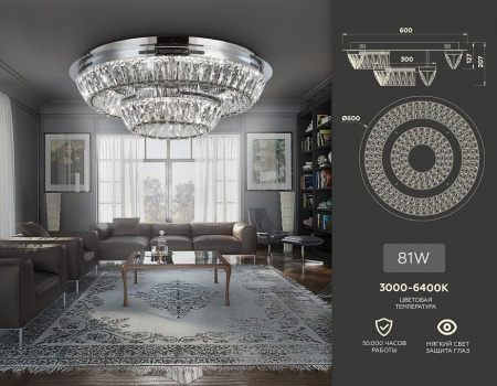 Люстра на штанге Ambrella Light TR TR5029