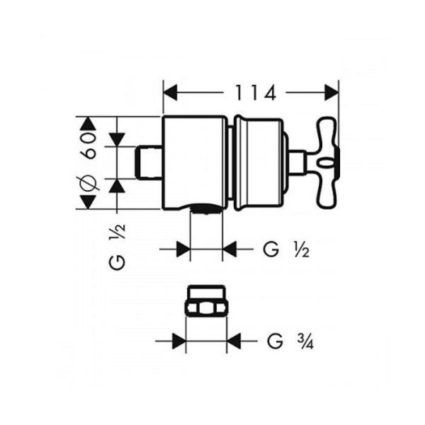 Шланговое подключение Axor Montreux 16882000