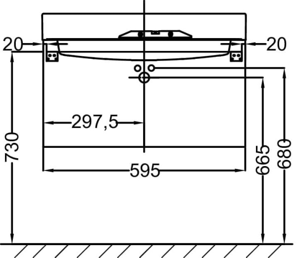 Тумба под раковину Jacob Delafon Rythmik 60 EB1301-E10